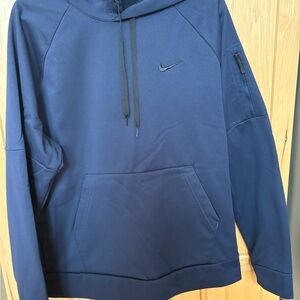 Nike Men's Navy Therma-FIT Sweatshirt Hoodie